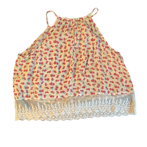 Forever 21 Floral Spaghetti‎ Strap Tank Top